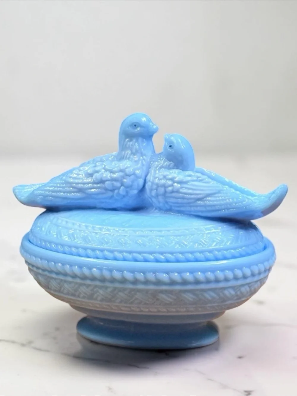 WESTMORELAND GLASS Love Birds Dish Decor